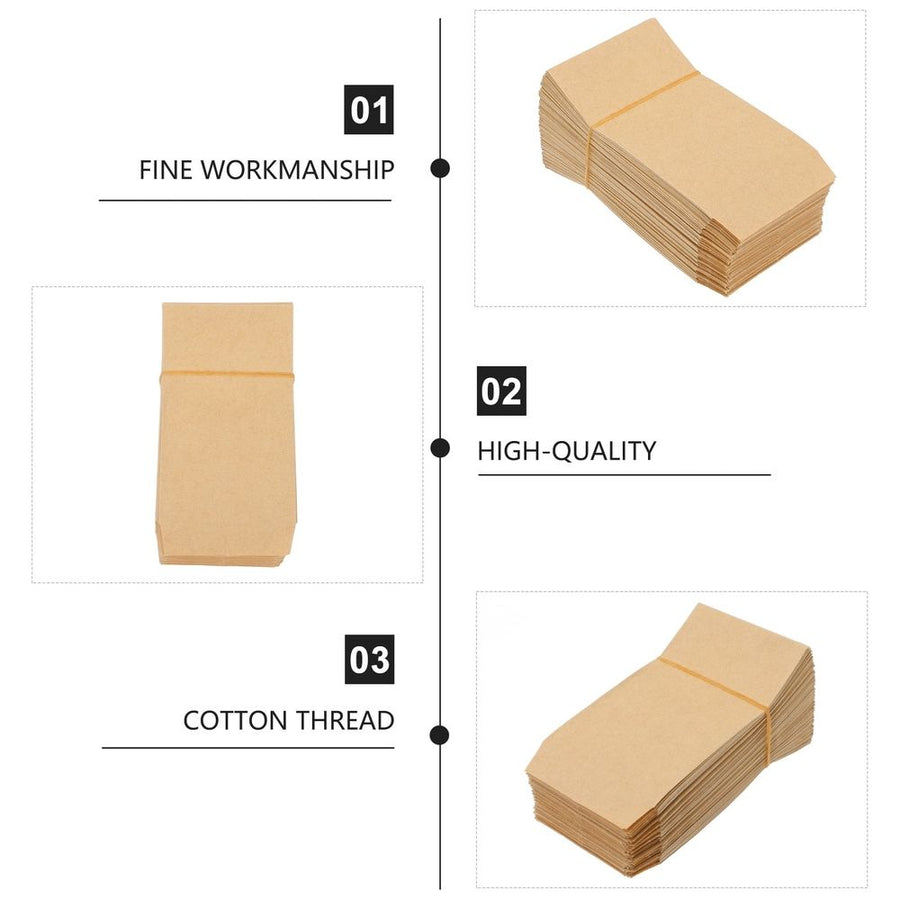 100Pcs Khaki Kraft Paper for Seed Storage and Food Grade Bags