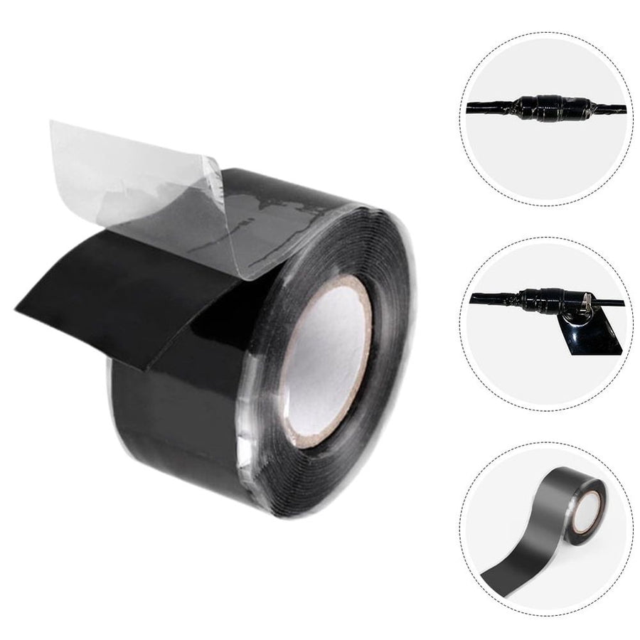Black Silicone Tape for Plumbing, Electrical Repairs, Insulation and Sealing