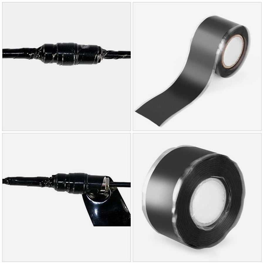 Black Silicone Tape for Plumbing, Electrical Repairs, Insulation and Sealing