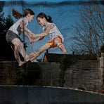 Black Trampoline Safety Netting for Easy Installation and Home , and Secure