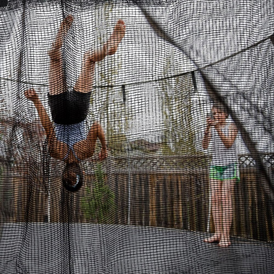 Black Trampoline Safety Netting for Easy Installation and Home , and Secure