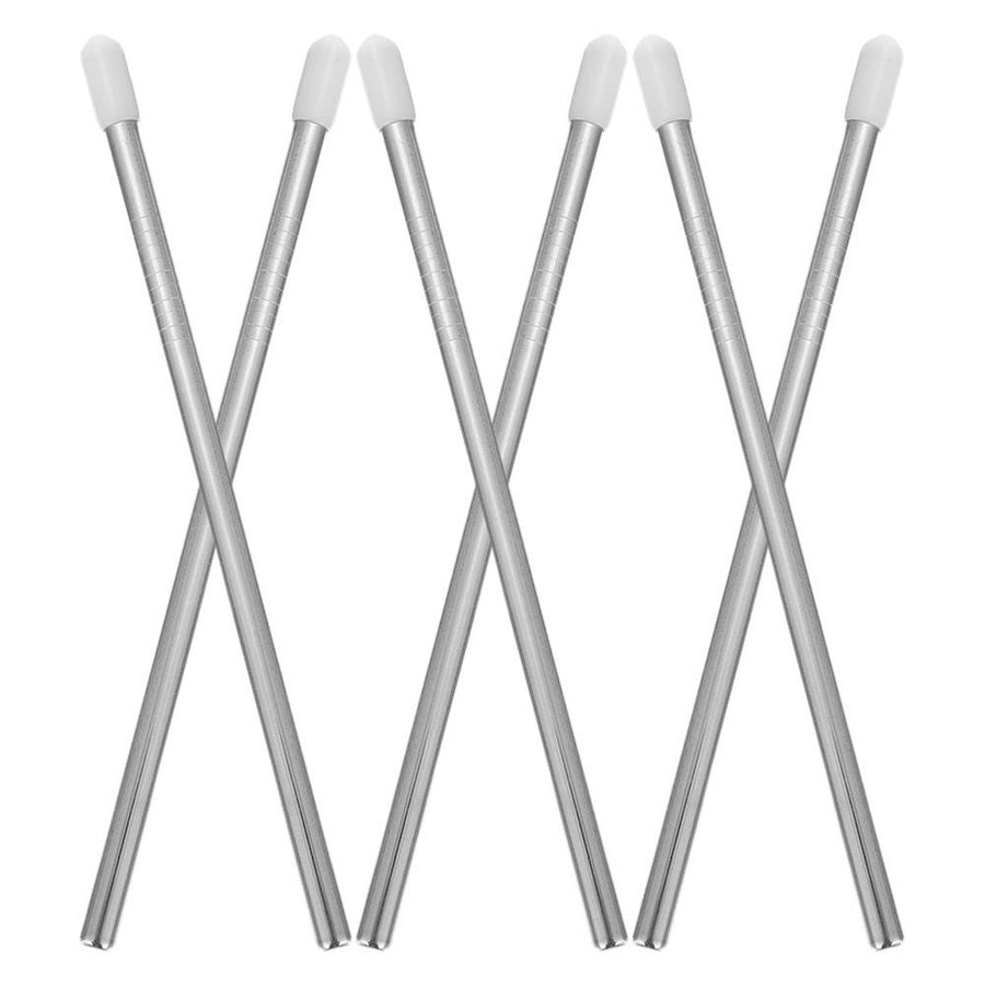 Stainless Steel Dishwasher Insert Draining Sticks, White, 6 Pieces for Installation