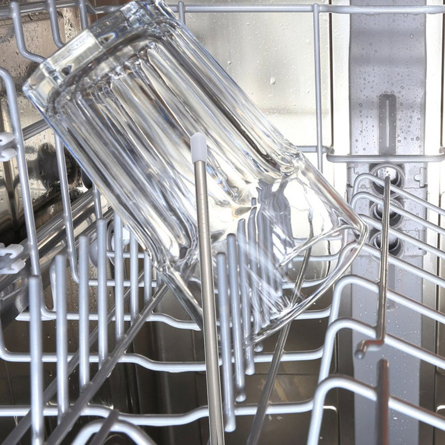 Stainless Steel Dishwasher Insert Draining Sticks, White, 6 Pieces for Installation