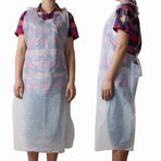 10pcs Disposable Plastic Aprons Polythene Hot Flat Aprons Sale Eco X7N4