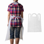 10pcs Disposable Plastic Aprons Polythene Hot Flat Aprons Sale Eco X7N4