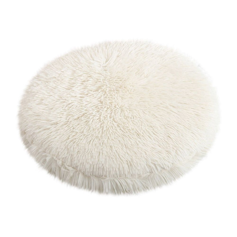 Calming Dog Bed Cats Bed,Antislip Cozy Round Mat,Velveteen material Make Pet Ease,Suitable for Small Medium Dogs(15.7Inch Muticolor)