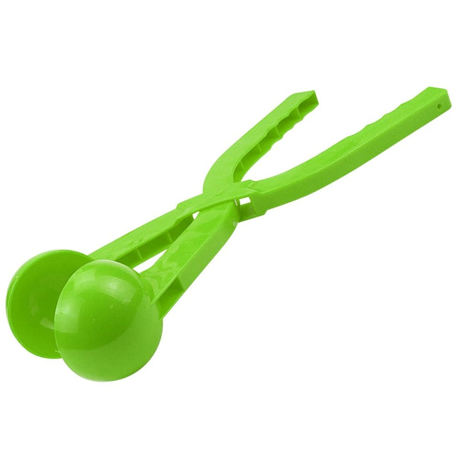 Snowball Maker Tool – 14.2 x 3.9 x 3in Plastic Snowball Clamp with Long Handle for Quick Mold(Blue)
