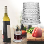 360 Degree Rotating Whiskey Glass, 3.3x3.7in Spinning Crystal Wine Glass with Stress Relief Function, For Birthdays, Holidays, Father's Day, Special Tasting Events