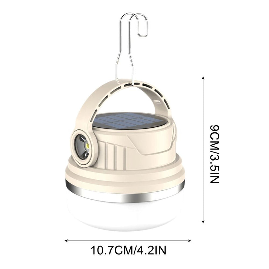 Solar Outdoor Camping Light, Soft Lighting LED Camping Lantern, Portable Light LED Bulb Ultra-Bright Ultra- Rechargeable Emergency Lighting