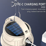 Solar Outdoor Camping Light, Soft Lighting LED Camping Lantern, Portable Light LED Bulb Ultra-Bright Ultra- Rechargeable Emergency Lighting