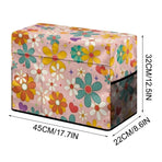 Embroidered Floral Sewing Machine Cover with Storage Pockets, Quilted Dust Proof Protective Case for Most Standard Sewing Machine Foldable Sewing Machine Cover