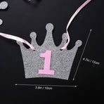 Pink Monthly Paper Banner for 1st Birthday Photo Milestones