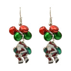 Christmas Ornaments Gifts Drop Dangle Ear Stud Earrings Santa Bell Earrings for