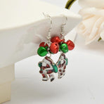 Christmas Ornaments Gifts Drop Dangle Ear Stud Earrings Santa Bell Earrings for