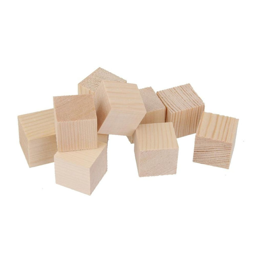 12x 50mm Wood  Blocks Unfinished  Embellishments for booking
