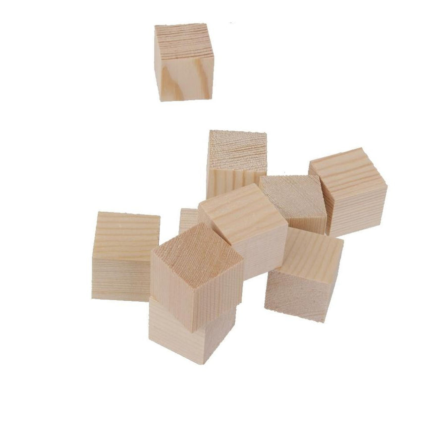 12x 50mm Wood  Blocks Unfinished  Embellishments for booking