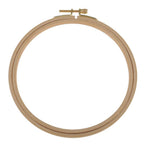 Wooden Embroidery Hoop with Screw for Tapestry Cross-stitch 18cm