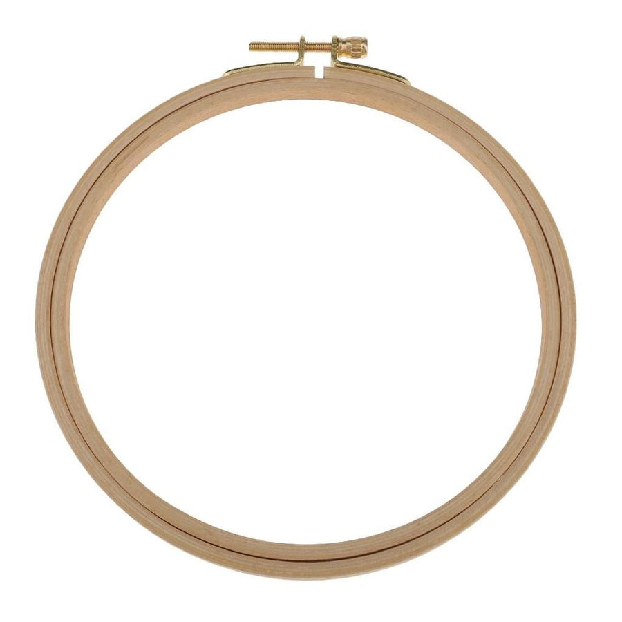 Wooden Embroidery Hoop with Screw for Tapestry Cross-stitch 18cm