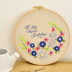 Wooden Embroidery Hoop with Screw for Tapestry Cross-stitch 18cm