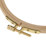 Wooden Embroidery Hoop with Screw for Tapestry Cross-stitch 18cm