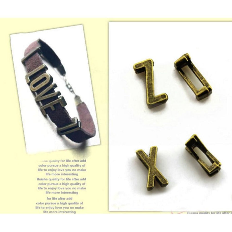 52 A-z Shape Handmade Pendants Charms DIY Necklace Pendants for