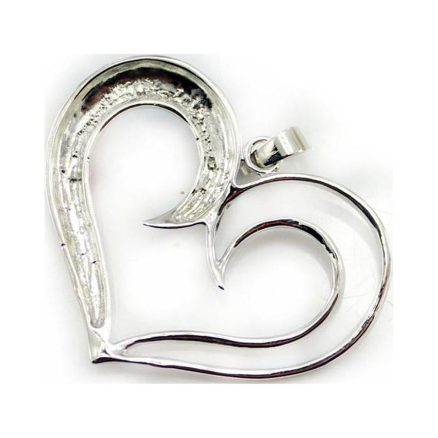 Gemstones Love Heart Meditation Charm Pendant