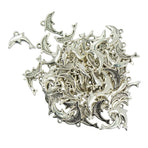 50pcs Alloy Animal Dolphin Pendants Charms Antique Spacer Beads
