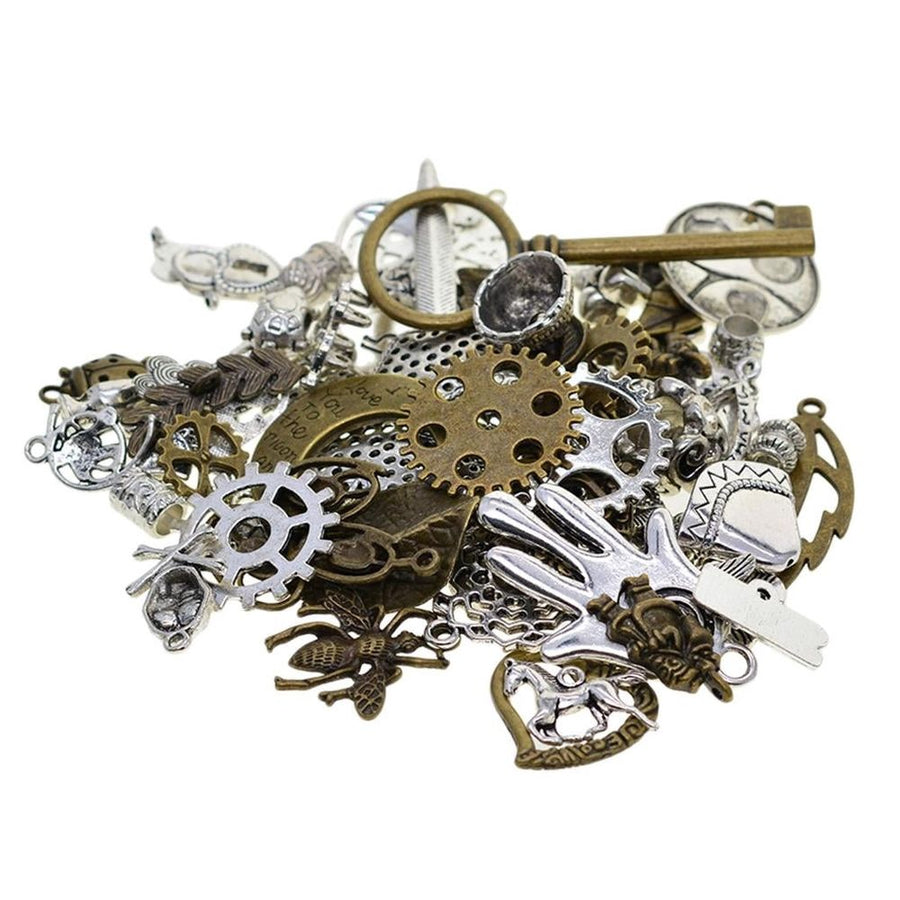 100g Antique Charms Pendant Loose Spacer Beads for DIY Jewelry Making