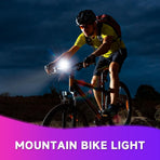 USB Rechargeable Bike Light Set,Three Modes LED Lamp,High Bright Front Rear Light for Cycling Night Safety Use