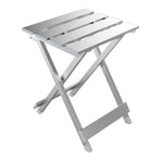 Aluminum Foldable Stool, Lightweight Outdoor Stool, Heavy Duty Portable Seat for Camping, Picnic, RV, and Patio Use