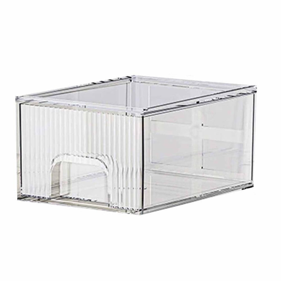 Acrylic Drawer Organizer, Pull Out Storage Box, Clear Transparent Acrylic Storage Case for Cosmetics, Stationery, Desk Drawer Organization