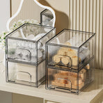 Acrylic Drawer Organizer, Pull Out Storage Box, Clear Transparent Acrylic Storage Case for Cosmetics, Stationery, Desk Drawer Organization