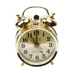 Alarm Clock Metal Vintage Alarm Clock Extra Loud Manual Wind Up Analog Retro Backlight