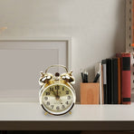 Alarm Clock Metal Vintage Alarm Clock Extra Loud Manual Wind Up Analog Retro Backlight