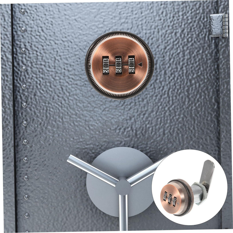 Generic Cam Lock Zinc Alloy Password Combination Padlocks Mailbox Password Lock Red Bronze Drawer Password Lock