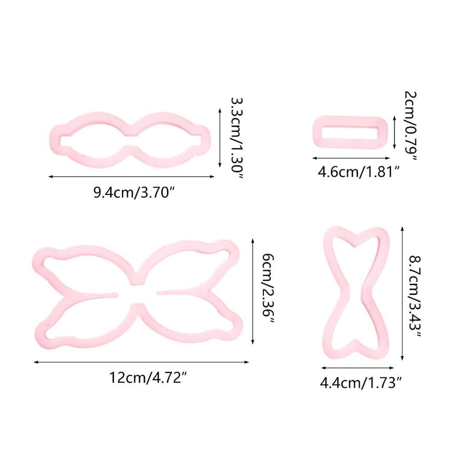 4 pcs Bow Tie cookie cutter Bowtie Cookie,Baking Cookie Gadgets Biscuit Mold Bowknots Shaped Cookie Mold Cutting Mold