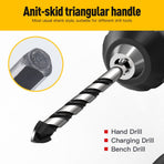 5PCS Concrete Drill Bit Set Masonry Drill Bit Set Professional Carbide Drill Bits Extension Drill Bit Set for Glass, Tile