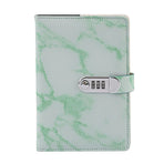 3 pcs Marble Diary with Lock, 100 Pages College Ruled Secret Journal with Lock, Waterproof Diary with Lock, Journal with Lock