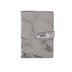 3 pcs Marble Diary with Lock, 100 Pages College Ruled Secret Journal with Lock, Waterproof Diary with Lock, Journal with Lock