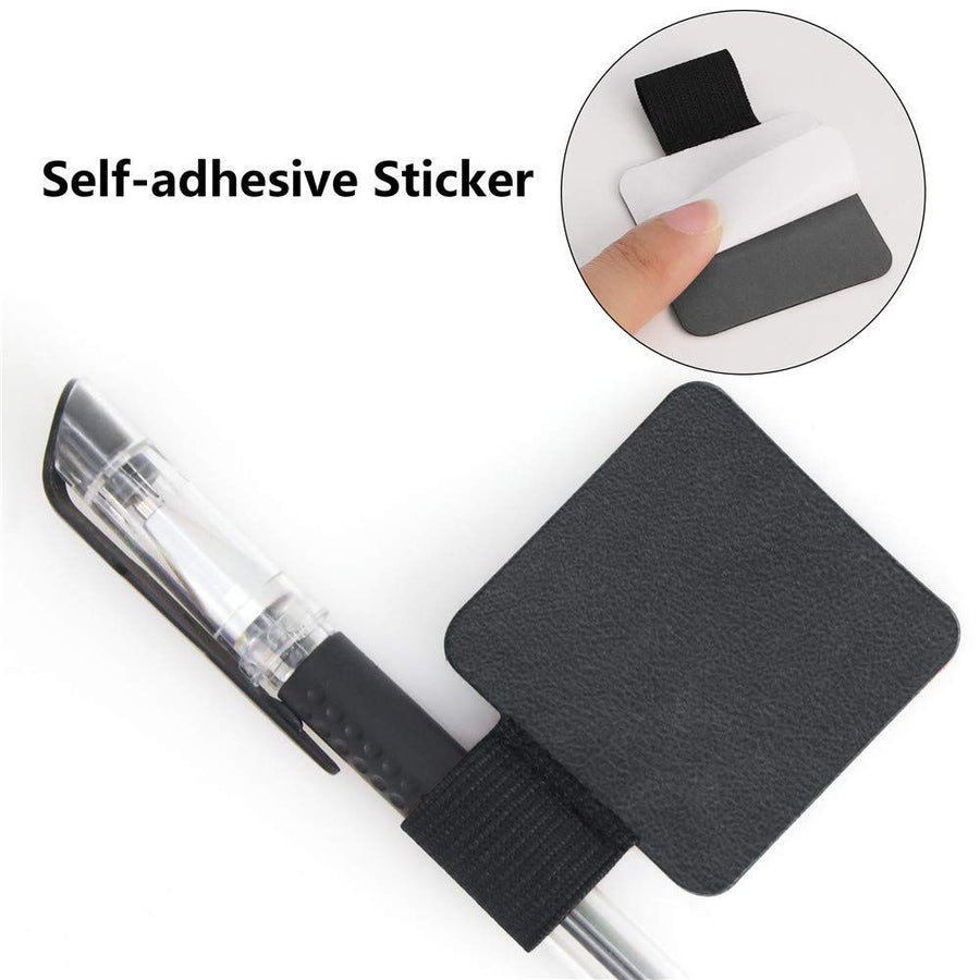 5Pack Notebook Pen Loop Holder Self-Adhesive Pen Holder Pencil Holders Elastic Loop Designed for Notebooks Journals
