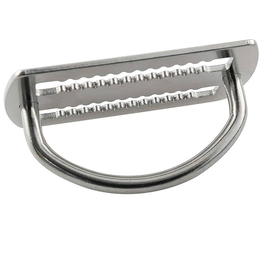 Weight Belt Keeper,Diving D Ring Belt Buckle Back Fly Side Hanging Positioning Buckle,Stainless Steel Serrated Weight Belt Keeper