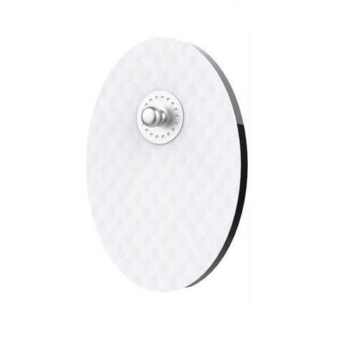 15-Pack Large Electrode Pads（3 different shapes）white Reusable Electrodes Pads for Massager and Muscle Stimulation