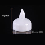 12Pcs yellow Waterproof Flameless Floating Tealights, LED Floating Candles Warm Yellow Flickering Tea Lights