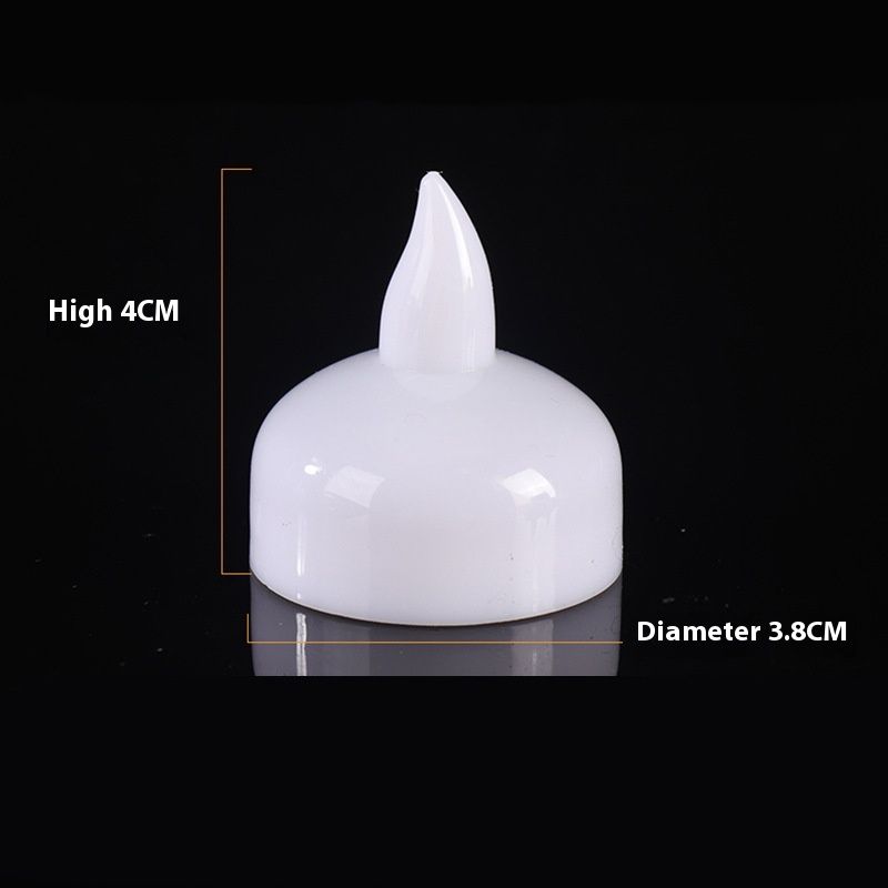 12Pcs yellow Waterproof Flameless Floating Tealights, LED Floating Candles Warm Yellow Flickering Tea Lights