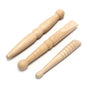 Set of 3 Traditional Thai Wooden Massage Sticks: Relieve Soreness, traditional Acupressure, Reflexology, etc.