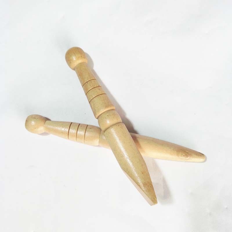 Set of 3 Traditional Thai Wooden Massage Sticks: Relieve Soreness, traditional Acupressure, Reflexology, etc.