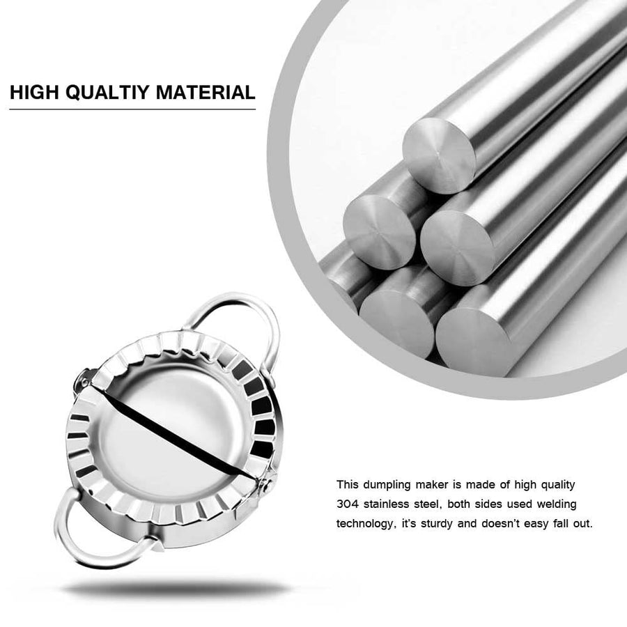 Dumpling Maker Stainless Steel Dumpling Maker Ravioli Wonton Press Dumpling Making Device Machine (Small)