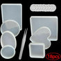 18pcs/set Clouds Resin Molds For DIY Coasters Silicone Making Jewelry Mould