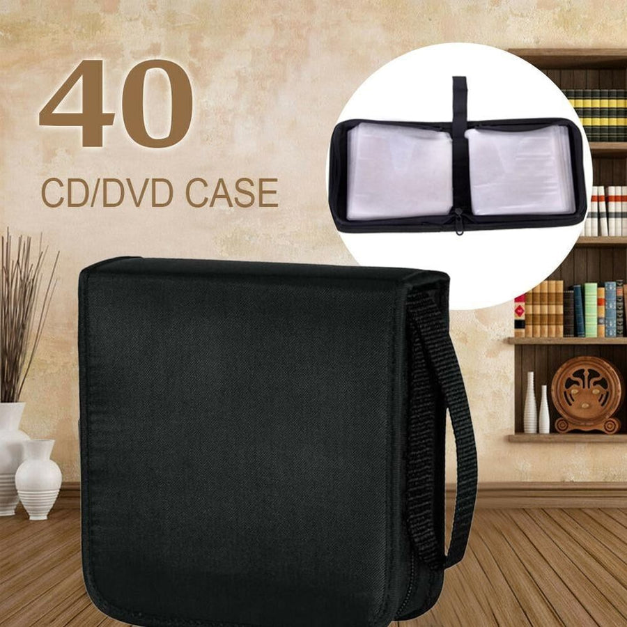 CD DVD Disc 40 Storage Case Wallet Holder Cary Bag Sleeve Album Storage Box B2J2