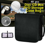 CD DVD Disc 40 Storage Case Wallet Holder Cary Bag Sleeve Album Storage Box B2J2